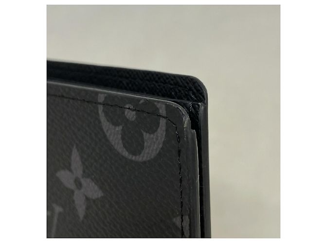 Louis Vuitton Monogram Eclipse Portefeuille Slender Wallet Schwarz - Ansicht 6