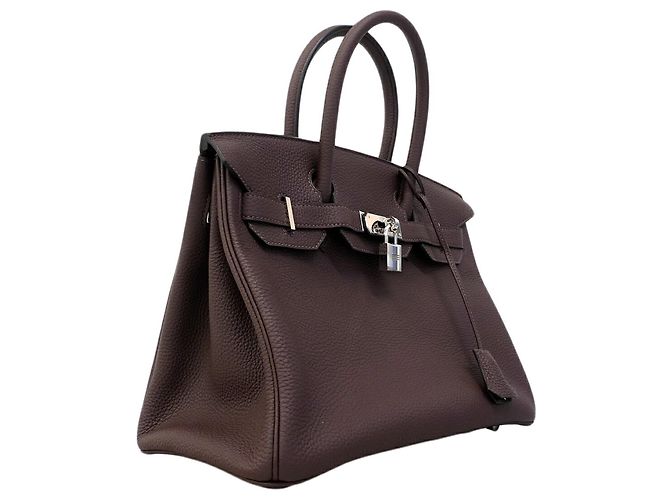 Hermès Borsa Hermes Birkin 30 Togo Cacao Cioccolato - vista 2