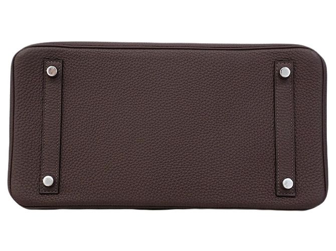 Hermès Borsa Hermes Birkin 30 Togo Cacao Cioccolato - vista 3