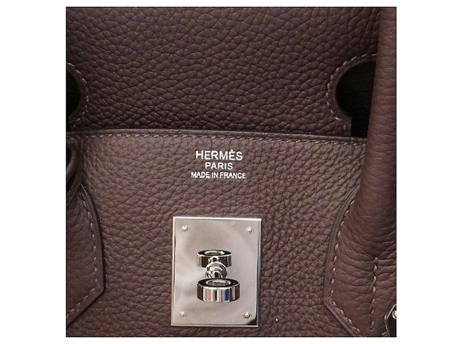 Hermès Borsa Hermes Birkin 30 Togo Cacao Cioccolato - vista 5