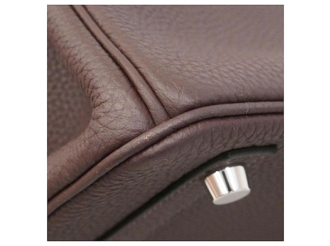 Hermès Borsa Hermes Birkin 30 Togo Cacao Cioccolato - vista 6