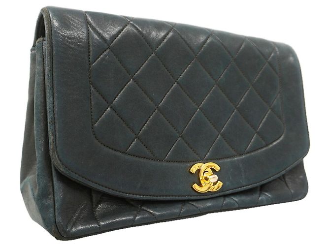 Chanel Diana Chain Schultertasche Schwarz - Ansicht 2