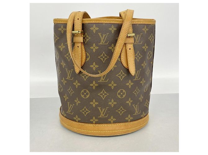 Saco Tote Louis Vuitton Monogram Bucket PM Marrom - vista 13