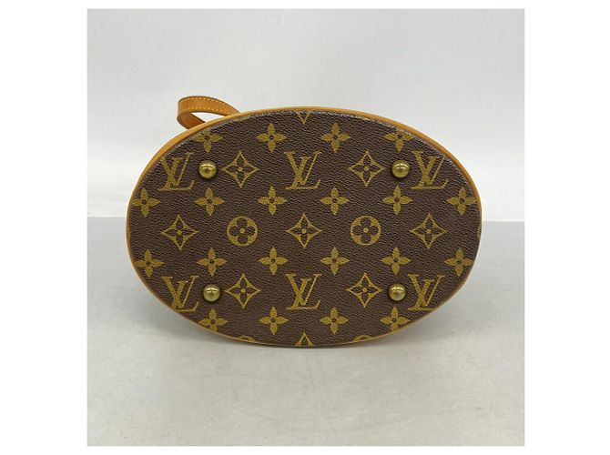 Saco Tote Louis Vuitton Monogram Bucket PM Marrom - vista 3