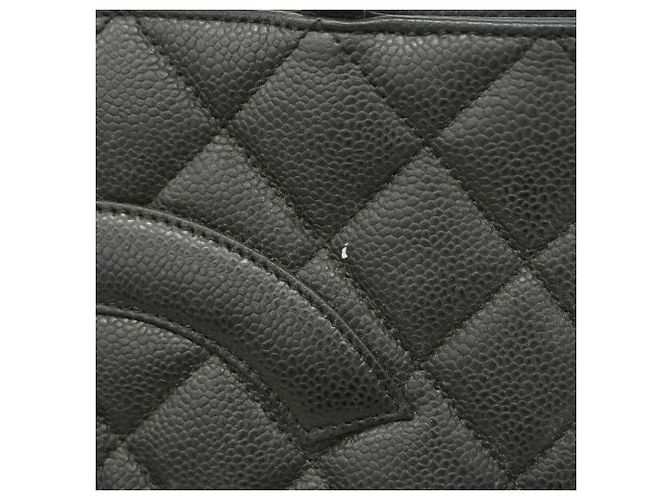 Borsa Tote Chanel in pelle di vitello martellata nera Nero - vista 12