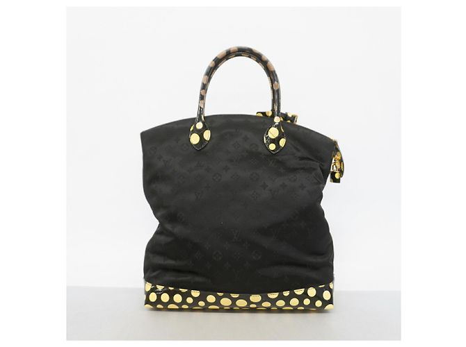 Louis Vuitton Monogram Dot Infinity Lockit MM Tote Bag Black - view 10