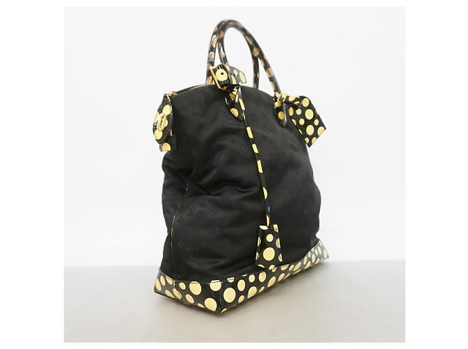 Louis Vuitton Monogram Dot Infinity Lockit MM Tote Bag Black - view 2