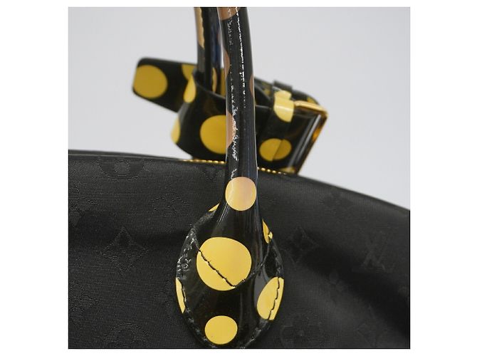 Louis Vuitton Monogram Dot Infinity Lockit MM Tote Bag Black - view 9