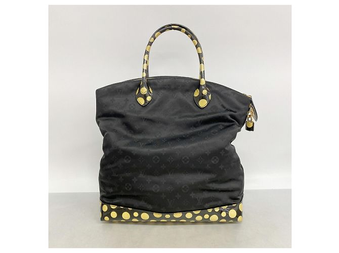 Louis Vuitton Monogram Dot Infinity Lockit MM Tote Bag Black - view 10