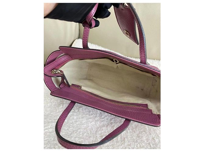 Borsa Gucci Swing in pelle rosa - vista 11