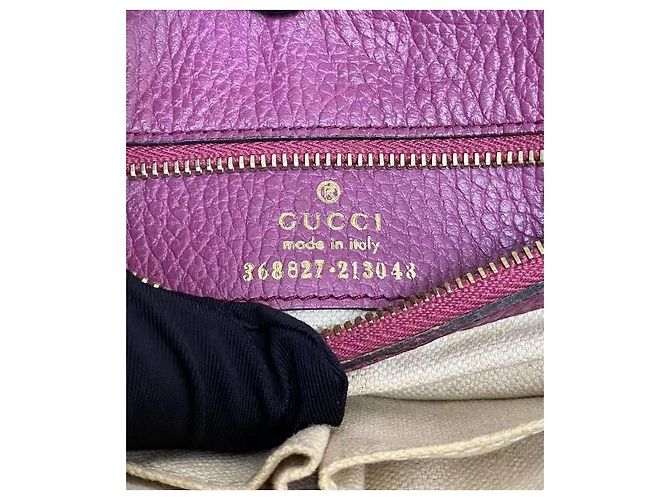 Borsa Gucci Swing in pelle rosa - vista 13