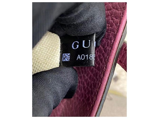 Borsa Gucci Swing in pelle rosa - vista 14