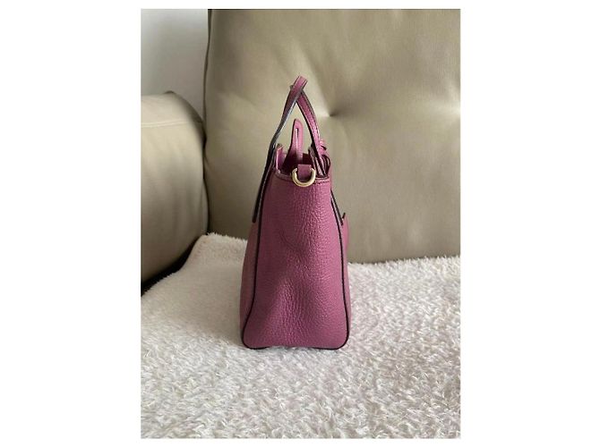 Borsa Gucci Swing in pelle rosa - vista 4