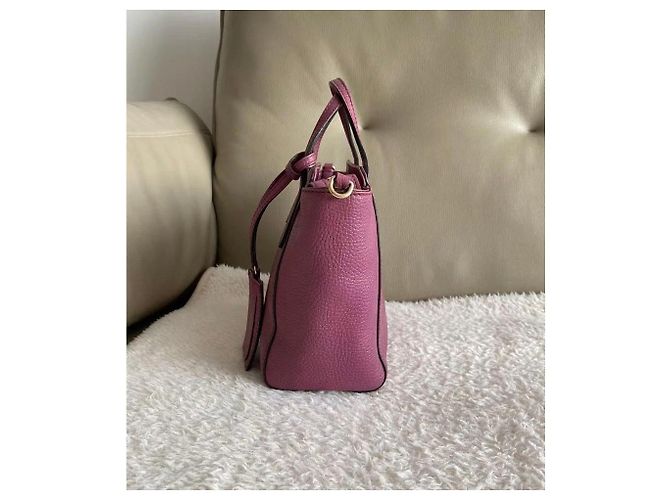 Borsa Gucci Swing in pelle rosa - vista 5