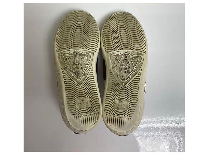 Gucci Ace Low-Top Sneaker Weiß Leder Doraemon Braun Rot Grün - Ansicht 10