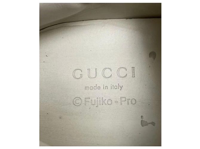 Gucci Ace Low-Top Sneaker Weiß Leder Doraemon Braun Rot Grün - Ansicht 13