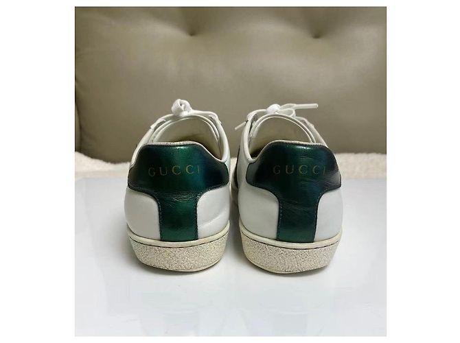 Gucci Ace Low-Top Sneaker Weiß Leder Doraemon Braun Rot Grün - Ansicht 7