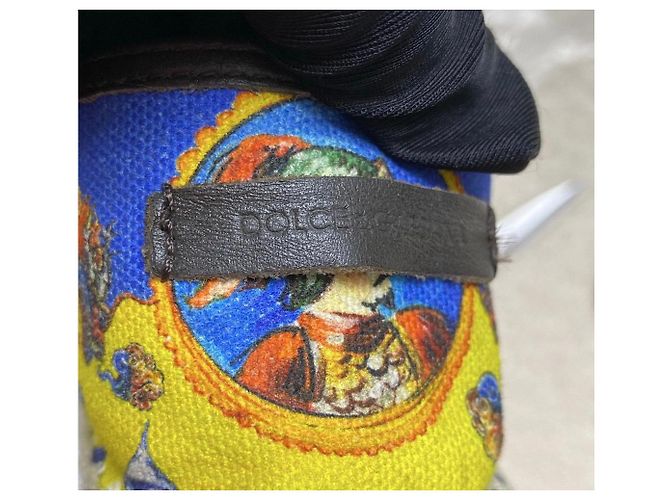 Dolce & Gabbana Espadrilles mit König- und Drachen-Print Braun Weiß Rot Blau Mehrfarben Grün Gelb - Ansicht 10