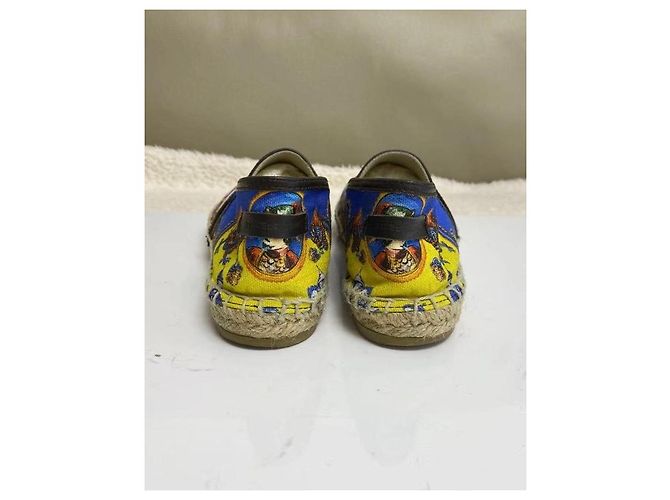 Dolce & Gabbana Espadrilles mit König- und Drachen-Print Braun Weiß Rot Blau Mehrfarben Grün Gelb - Ansicht 3