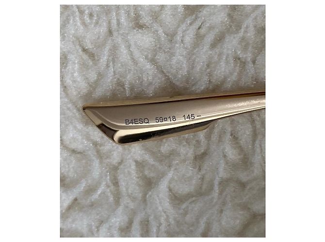 Autre Marque Occhiali da sole Dior in metallo dorato D'oro - vista 11