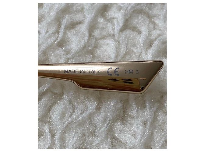 Autre Marque Occhiali da sole Dior in metallo dorato D'oro - vista 12