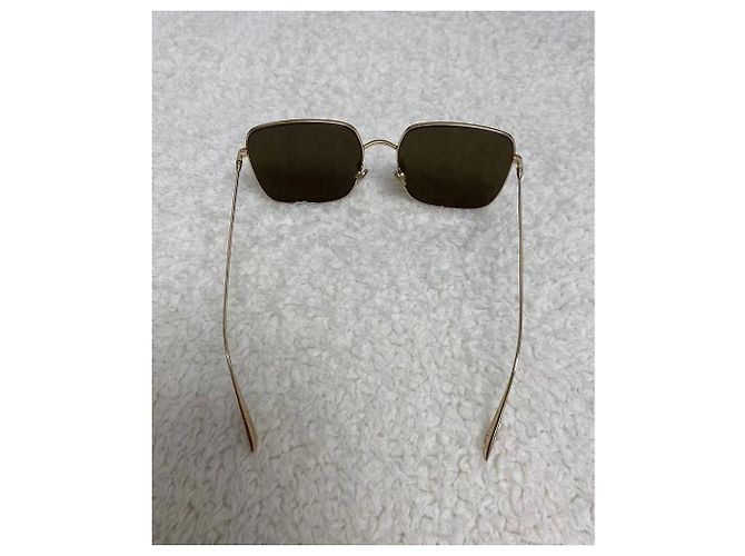 Autre Marque Occhiali da sole Dior in metallo dorato D'oro - vista 4
