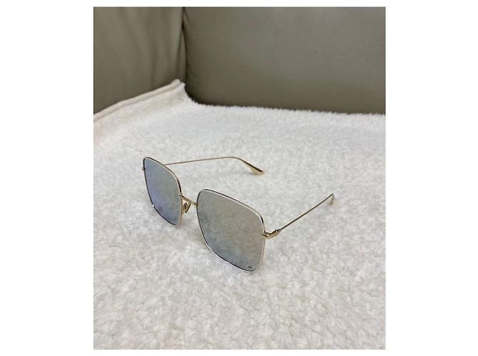Autre Marque Occhiali da sole Dior in metallo dorato D'oro - vista 5