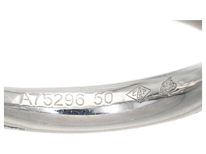 Chanel Camélia Diamant-Solitärring aus Platin Pt950 Silber Weiß - Ansicht 4