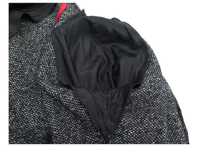 NUEVA CHAQUETA CON CREMALLERA LANVIN COLECCIÓN 2011 S 36 EN TWEED GRIS GREY JACKET - vista 5