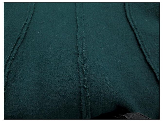 ABRIGO LARGO LANVIN COLECCIÓN 10 ANIVERSARIO 2012 ELBAZ S 36 DE LANA Verde - vista 9