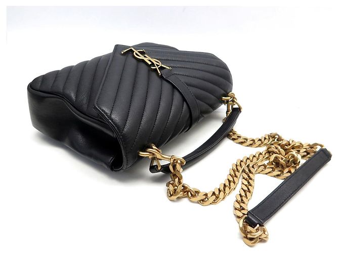 Autre Marque NUOVA BORSA A MANO SAINT LAURENT COLLEGE MEDIUM 487213 PELLE BORSA A TRACCOLLA Nero - vista 4