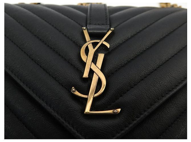 Autre Marque NUOVA BORSA A MANO SAINT LAURENT COLLEGE MEDIUM 487213 PELLE BORSA A TRACCOLLA Nero - vista 6