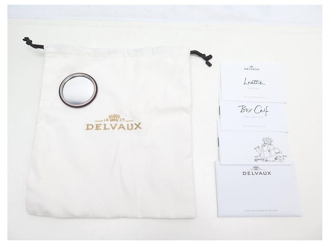 NUOVA BORSA A MANO DELVAUX BRILLANT MEDIA BOX CALF VIOLA A TRACCOLLA Porpora - vista 14
