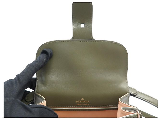 NUOVA BORSA A MANO DELVAUX BRILLANT MINI HIDE AND SEEK RICAMATA BORSA A TRACCOLLA Verde - vista 7