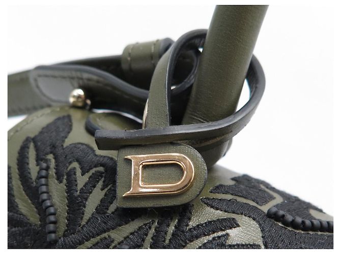 NUOVA BORSA A MANO DELVAUX BRILLANT MINI HIDE AND SEEK RICAMATA BORSA A TRACCOLLA Verde - vista 8