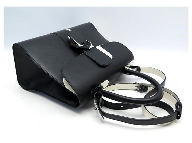 NUOVA BORSA A MANO DELVAUX BRILLANT MEDIA MM LIGHT AND SHADOW BORSA A TRACCOLLA - vista 4