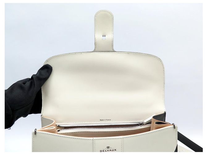 NUOVA BORSA A MANO DELVAUX BRILLANT MEDIA MM LIGHT AND SHADOW BORSA A TRACCOLLA - vista 6