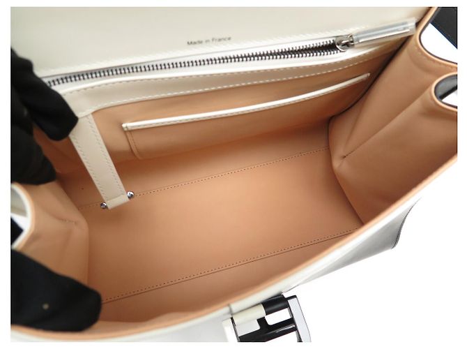 NUOVA BORSA A MANO DELVAUX BRILLANT MEDIA MM LIGHT AND SHADOW BORSA A TRACCOLLA - vista 9