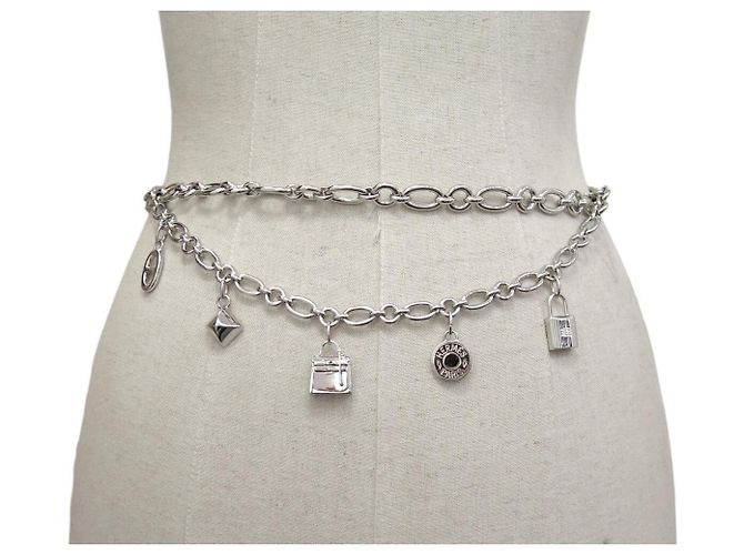 Hermès NUOVA CINTURA HERMES OLGA 70-100 CM CHARMS CATENA ANCORA KELLY CHARMS BELT - vista 8