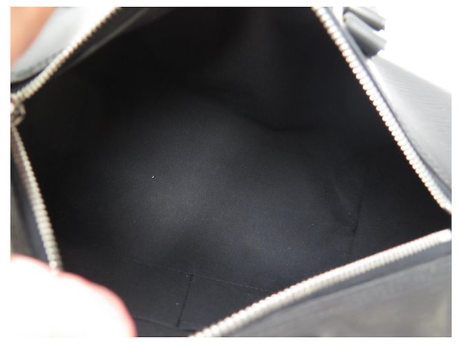 BORSA A MANO LOUIS VUITTON SPEEDY 25 M43012 IN PELLE EPI NOIR Nero - vista 10