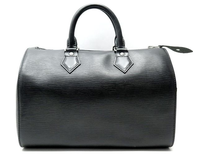 BORSA A MANO LOUIS VUITTON SPEEDY 25 M43012 IN PELLE EPI NOIR Nero - vista 2