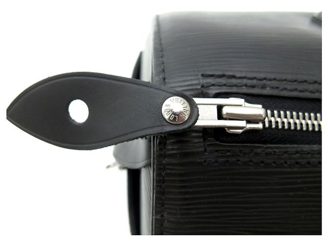BORSA A MANO LOUIS VUITTON SPEEDY 25 M43012 IN PELLE EPI NOIR Nero - vista 6