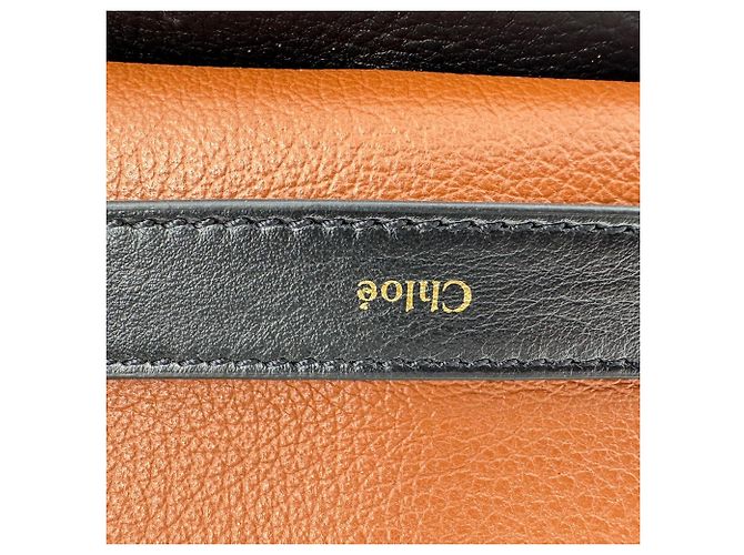 Chloé Penelope Medium Schultertasche aus schwarzem Kalbsleder - Ansicht 11