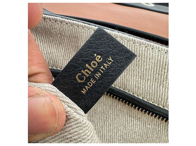 Chloé Penelope Medium Schultertasche aus schwarzem Kalbsleder - Ansicht 15