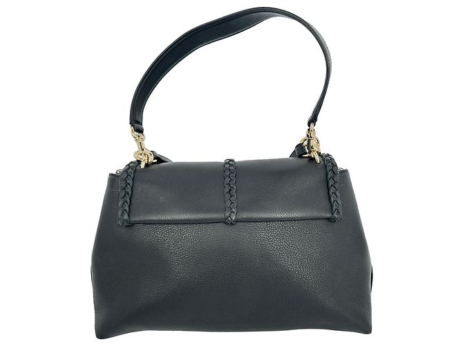 Chloé Penelope Medium Schultertasche aus schwarzem Kalbsleder - Ansicht 3