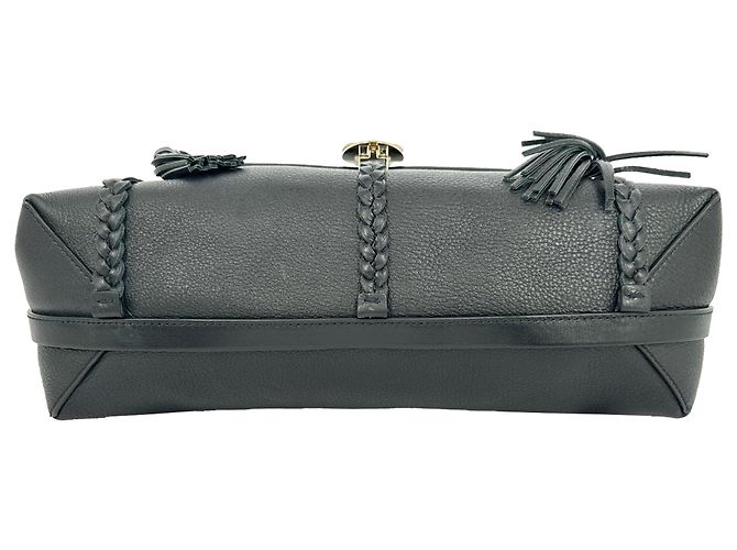 Chloé Penelope Medium Schultertasche aus schwarzem Kalbsleder - Ansicht 4