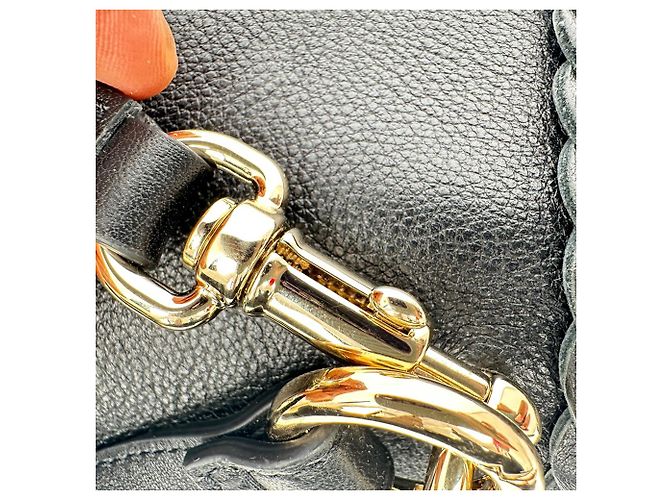 Chloé Penelope Medium Schultertasche aus schwarzem Kalbsleder - Ansicht 8