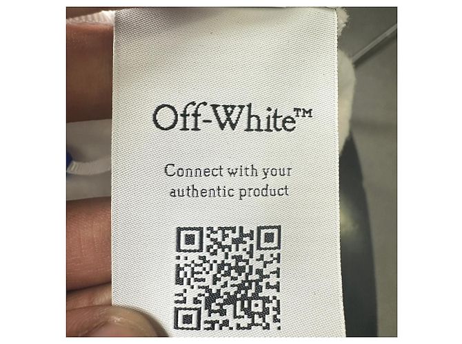 Off White Sudadera cropped Off-White Off Stamp Logo en algodón blanco Crudo - vista 5