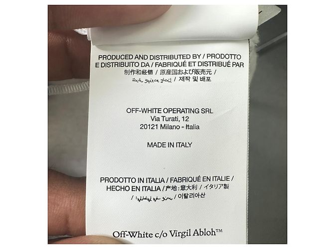 Off White Sudadera cropped Off-White Off Stamp Logo en algodón blanco Crudo - vista 6