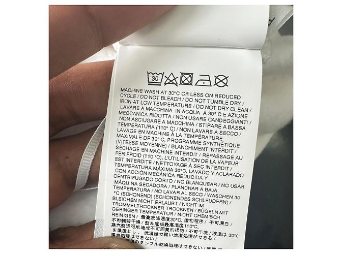 Off White Sudadera cropped Off-White Off Stamp Logo en algodón blanco Crudo - vista 8